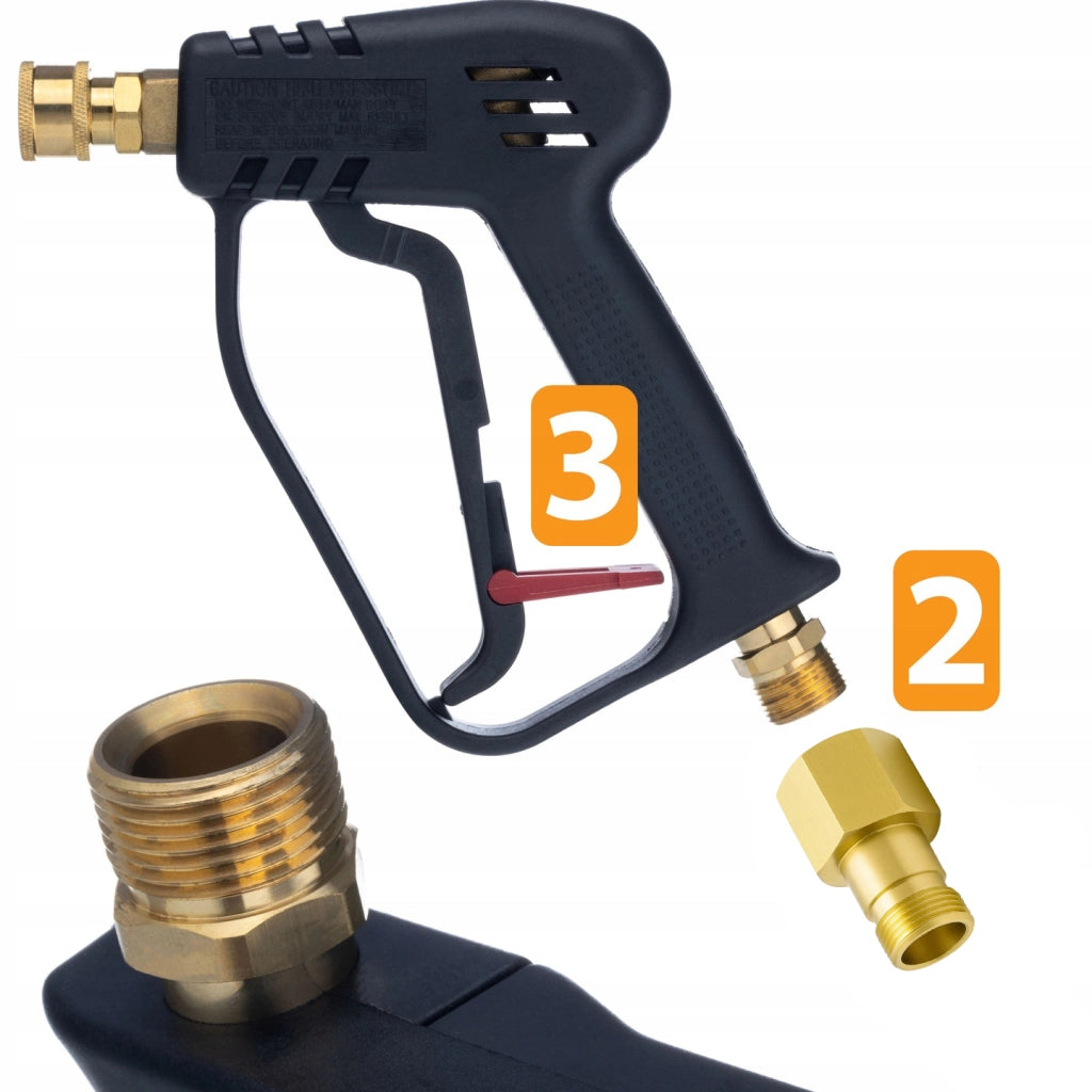 Set di Ugelli e Pistola per Idropulitrice – Compatibile con Kärcher HD/HDS