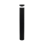 Paletto Esterno Moderno Melzo Alluminio Nero Policarbonato Trasp Led