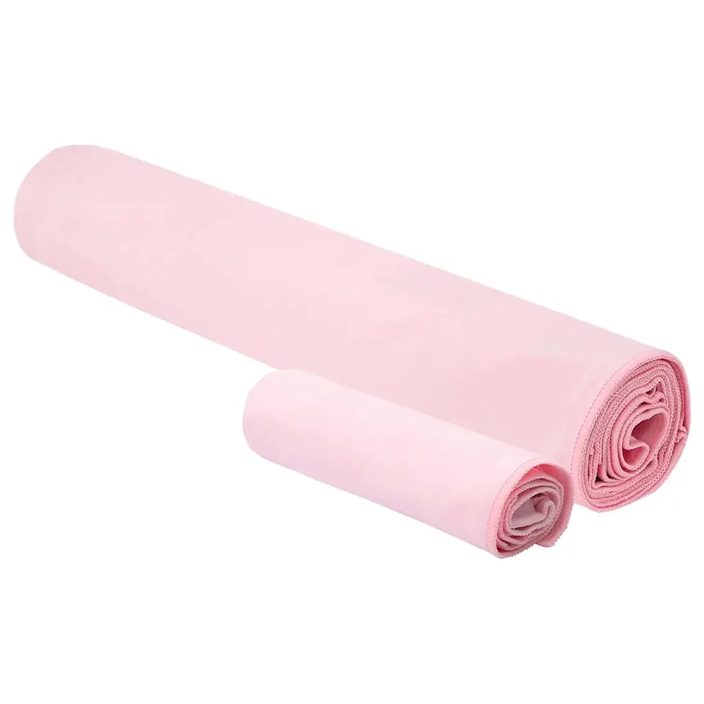 Set di Asciugamani Sportivi 2 pcs Rosa Tessuto 42011498