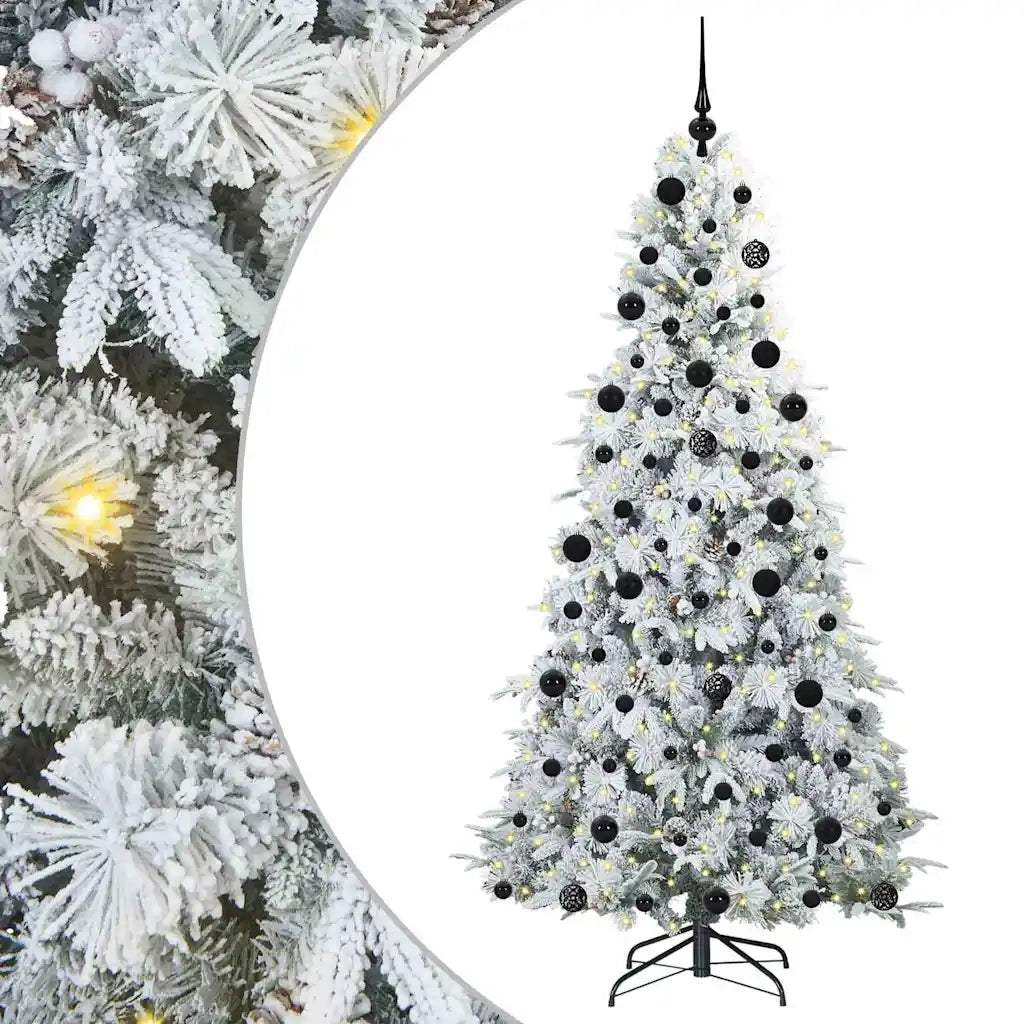 Albero di Natale Artificiale con Rami Pieghevoli Bianco 210 cm 3397498
