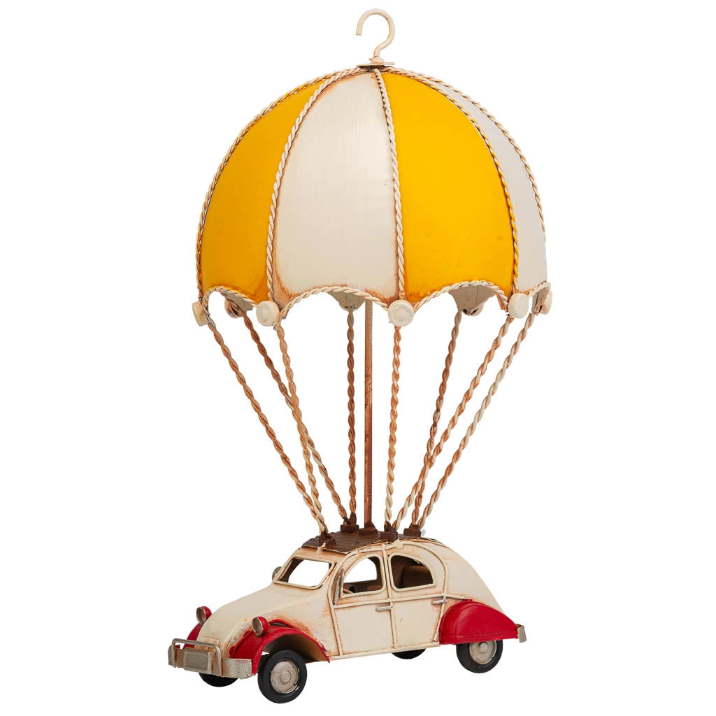 Parapendio in metallo giallo 18x17x31h