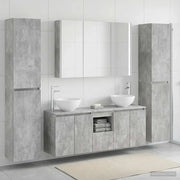 Set di mobili per il bagno 6 pcs Grigio Cemento 3407218