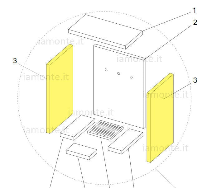 Blinky Ricambio Refrattario per Stufe Acciaio 396x180x28 mm