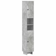 Armadio da Bagno con Ripiano Aperto EDE Grigio Cemento 895938
