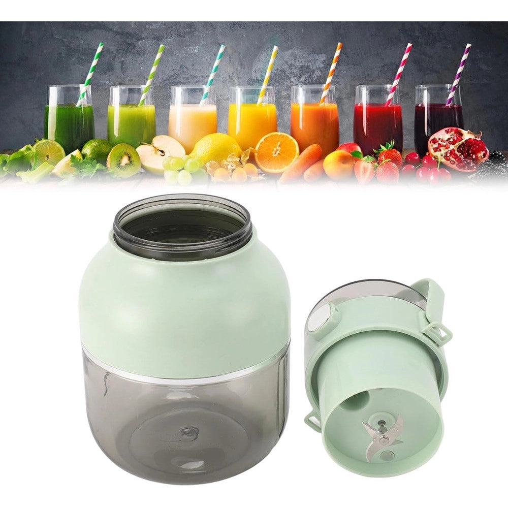 Trade Shop - Frullatore Portatile Da 500ml Ricaricabile Usb Multifunzionale Per Succhi Frutta Verdura -