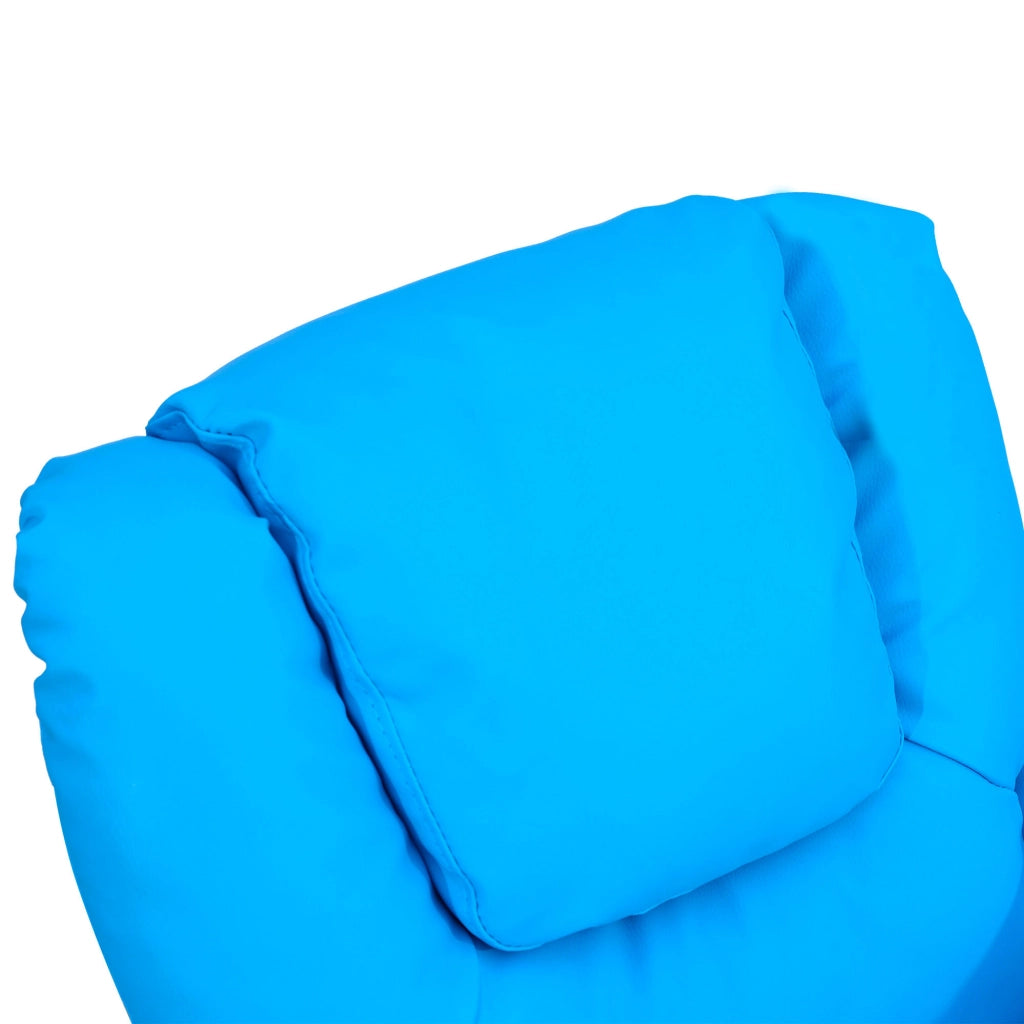 Poltrona bambini reclinabile legno massello 62x52x69cm ¨C Xylo ¨C Blu