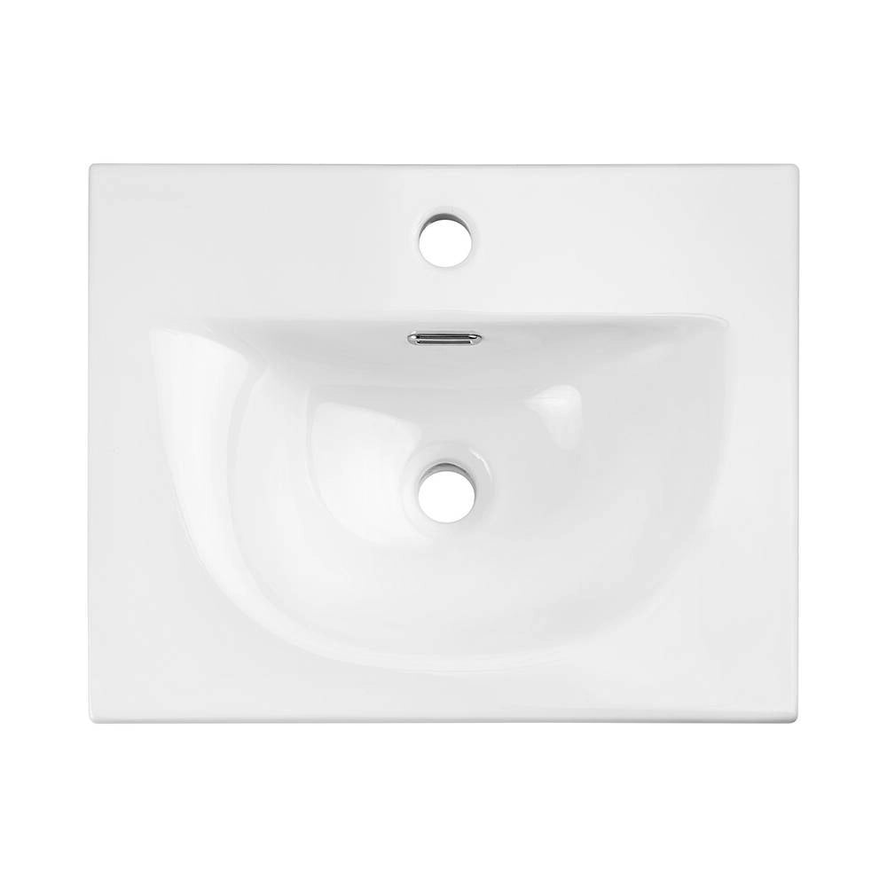 Set NEWPORT Mobile Pensile Sottolavabo con Lavandino e Specchio LED - Effetto Rovere [en.casa]