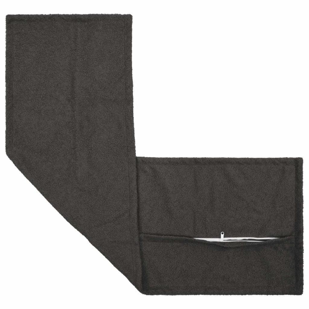 Federa 2 pcs HOUTEN Grigio Scuro 40 x 145 cm Bouclé 917233