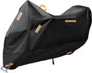 Copertura motociclistica impermeabile 300D tessuto di zaino compattato per motocicletta stoffa copertura resistente all'acqua stoffa impermeabile contro pioggia vento con guaina impermeabile 265x105x125cm dimensioni XXXL