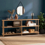 Biblioteca Fulgence, Libreria 3 Ripiani, 180x35x75h cm Marrone Quercia
