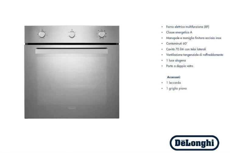 De’Longhi DLM 8L S forno 2400 W A Acciaio inox