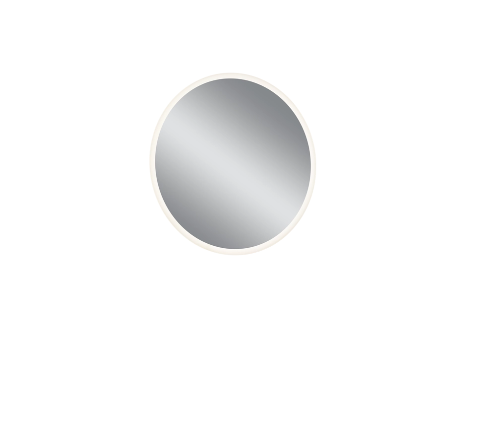 AURA SPECCHIO DA PARETE DA BAGNO ROTONDO RETRO-ILLUMINATO D.60CM LED 15 W 1.700 lm 3.000 K 4.000 K