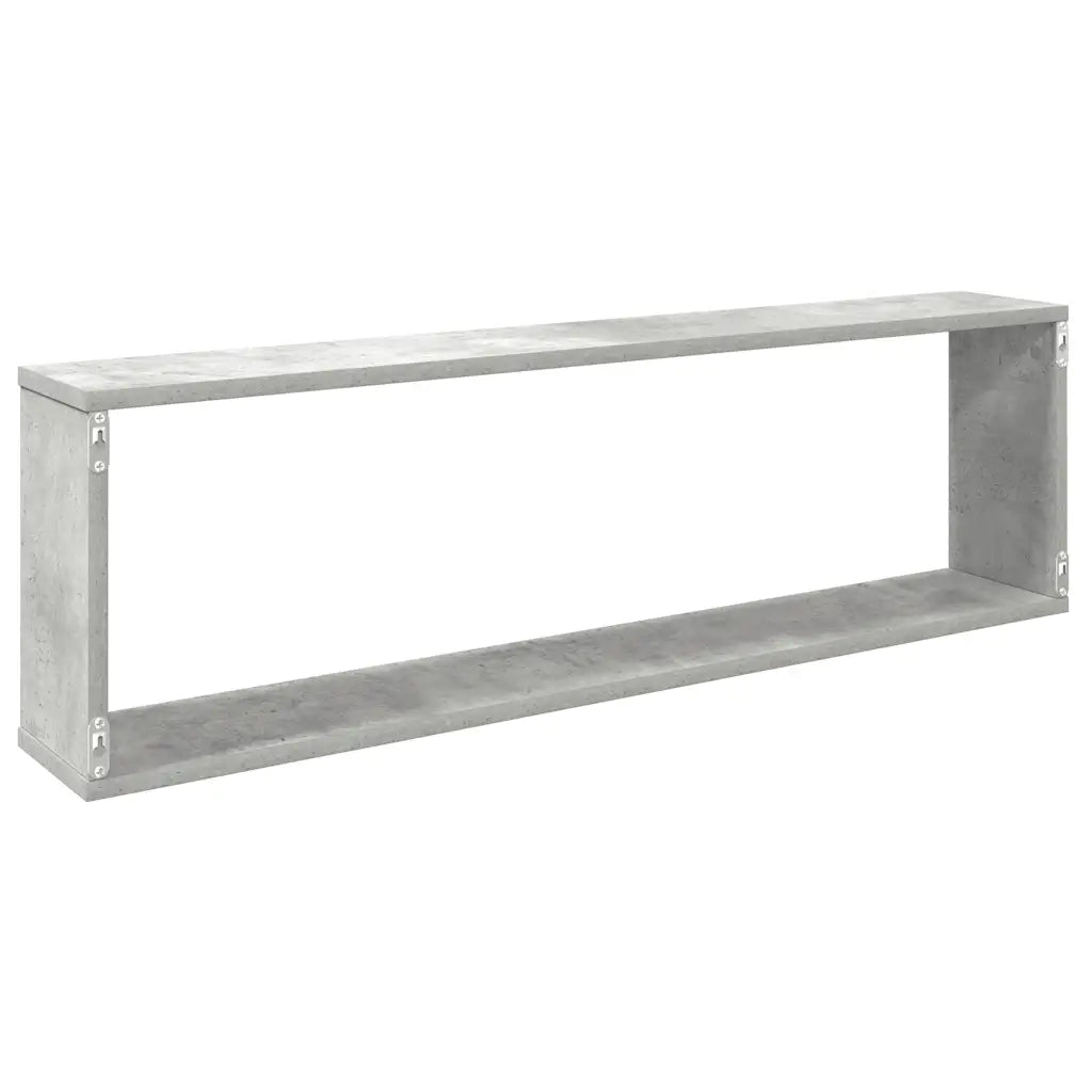 Mensole a Cubo 4 pz Grigio Cemento 100x15x30 cm in Truciolato cod mxl 33098