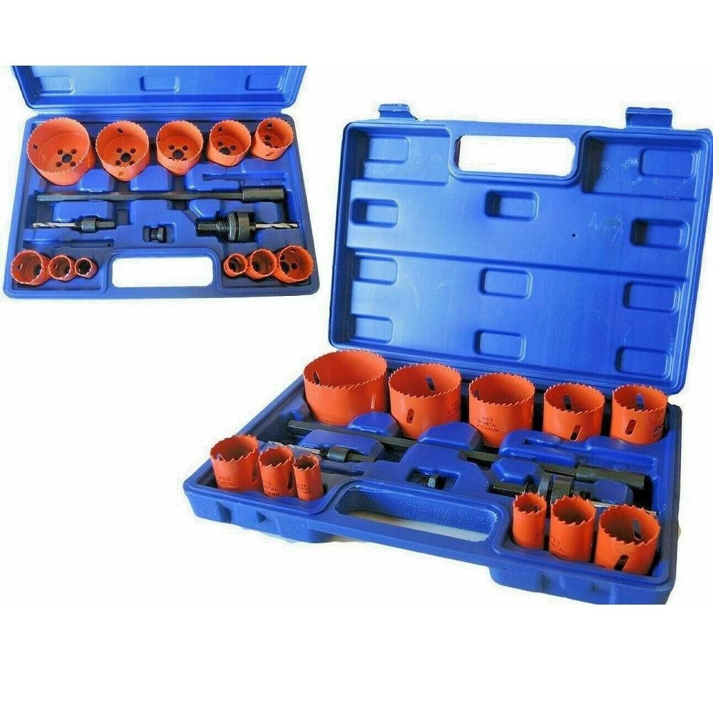 Trade Shop - Frese A Tazza Seghe Bi Metal Fresa Da Trapano Per Ferro Legno Alluminio 15pz -