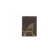 Lettera Civica Ottone Bronzato C 60X80