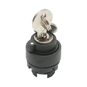 Testa manopola selettore a 2 posizioni con ritenuta chiave Ø 22mm LAY5 Breckner Germany