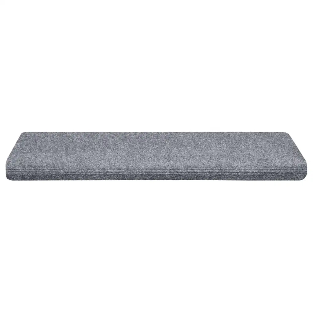 Tappetini per scale autoadesivi 5 pz 65x21x4 cm Grigio chiaro bordo rettangolare 149728