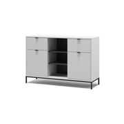 Vicco Cassettiera per camera da letto Bianco 120 x 81.2 cm con 2 cassetti e 2 ante