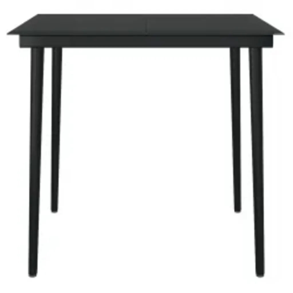 Set da Pranzo da Giardino 5 pz con Cuscini Nero cod mxl 41015