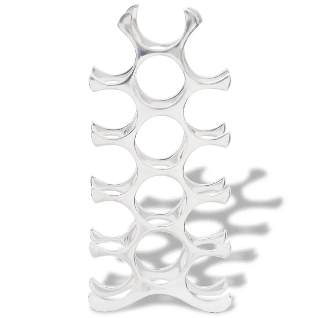 Portabottiglie da Tavola in Alluminio per 15 Bottiglie Argento  cod mxl 69379