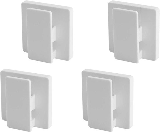 Set di 4 Haken Autoadesivi Bianchi per Bagno e Cucina - Maniglie per Asciugamani per Muratura - Decorazione di Casa Pratica