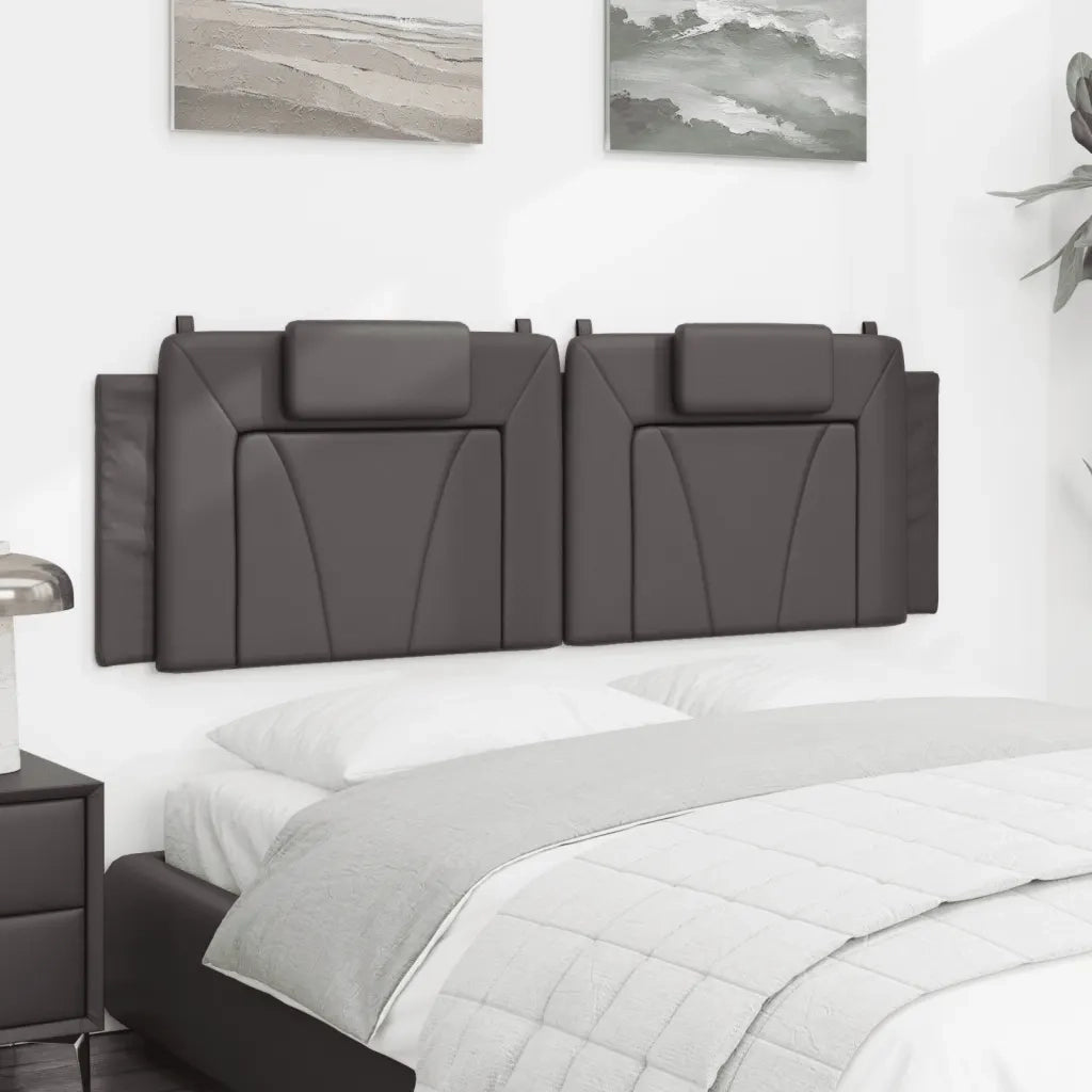 Cuscino Testiera Grigio 160 cm in Similpelle