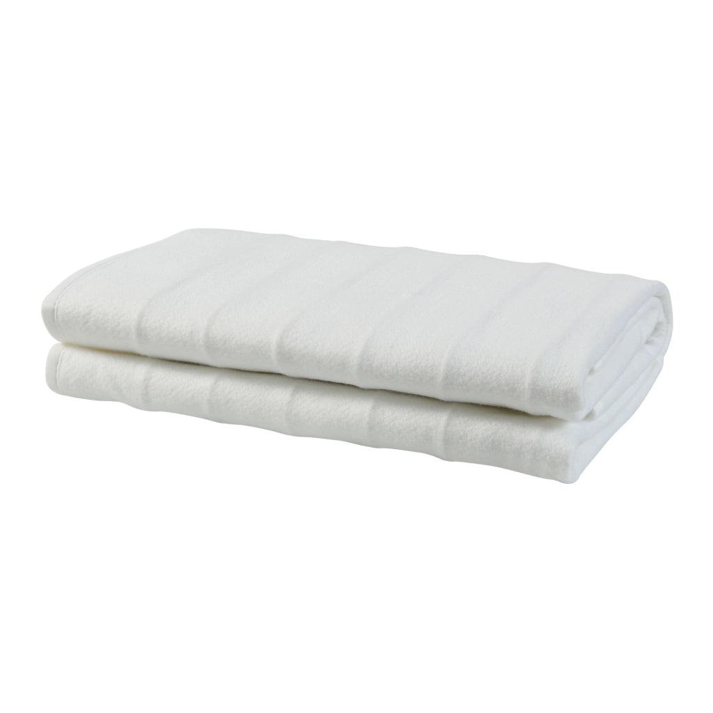 [casa.pro] Coperta elettrica termica - Coperta riscaldata - 6W, 23V, 5Hz - 150 x 80 cm - Bianco