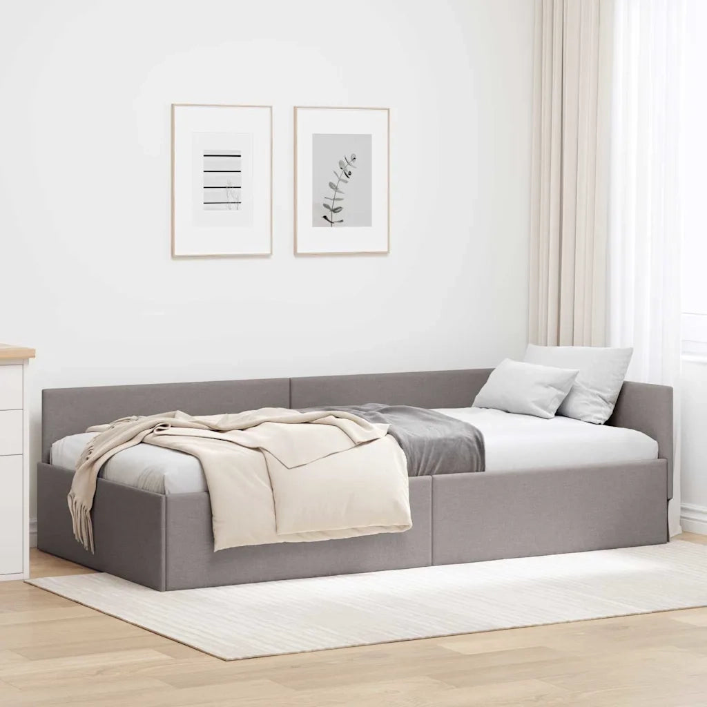 Cornice del letto ad angolo Talpa 100 cm x 200 cm Velluto 42016056