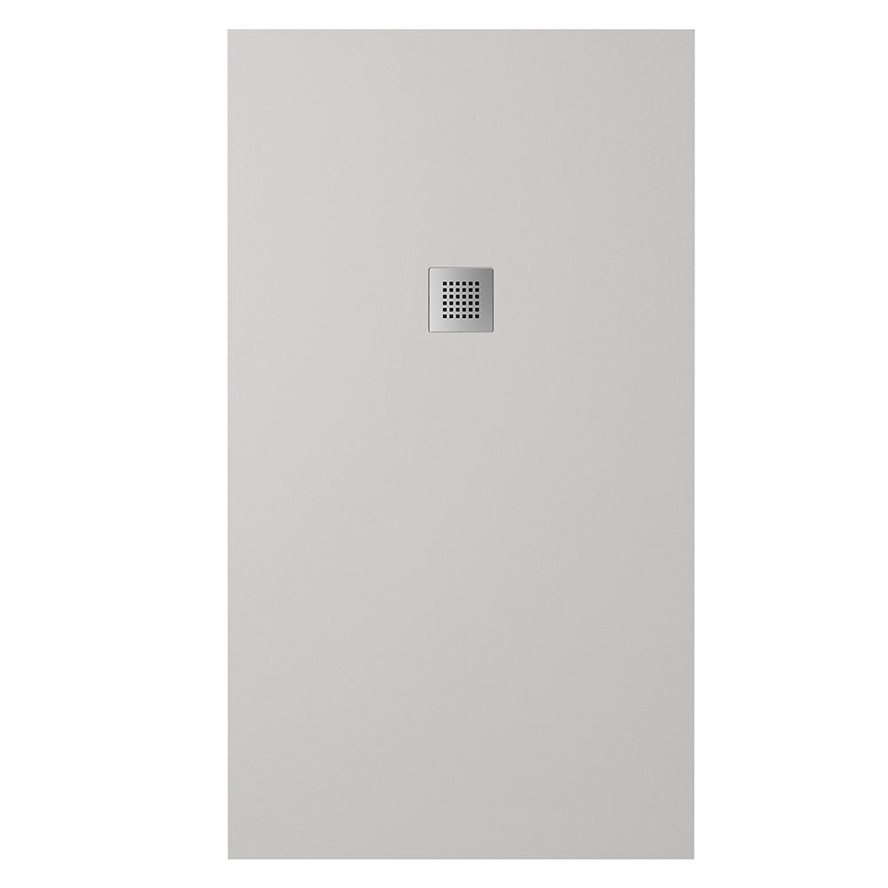 Piatto doccia 80x140cm in marmoresina grigio effetto pietra | Kos