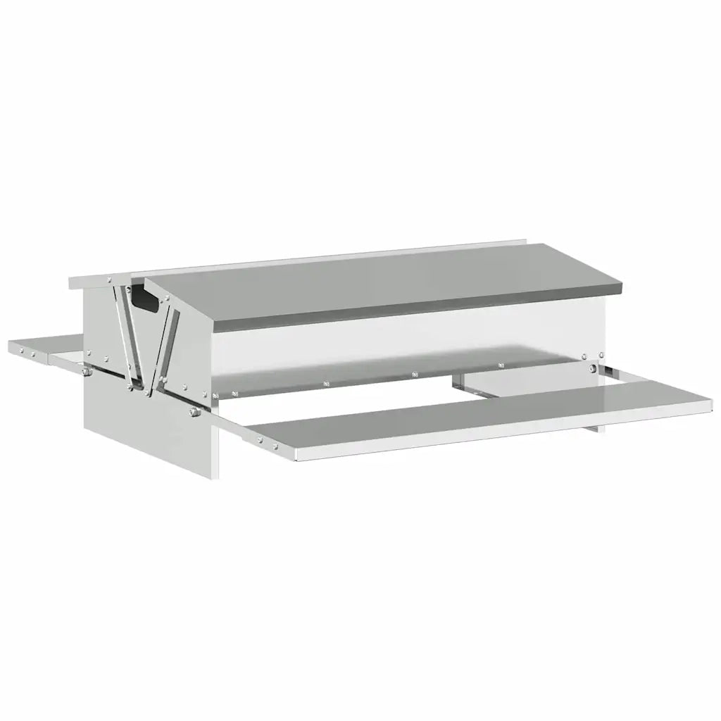 Mangiatore a Pedale per Pollo Argento 75 x 53 x 20,5 cm CFW5435113