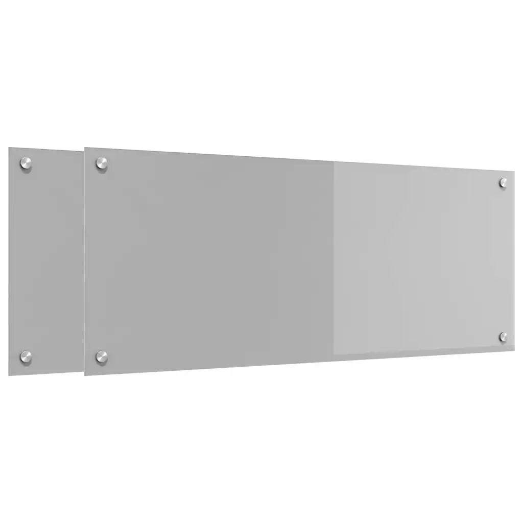 Schienale da cucina 2 pcs Grigio chiaro 100 x 40 cm 3415455