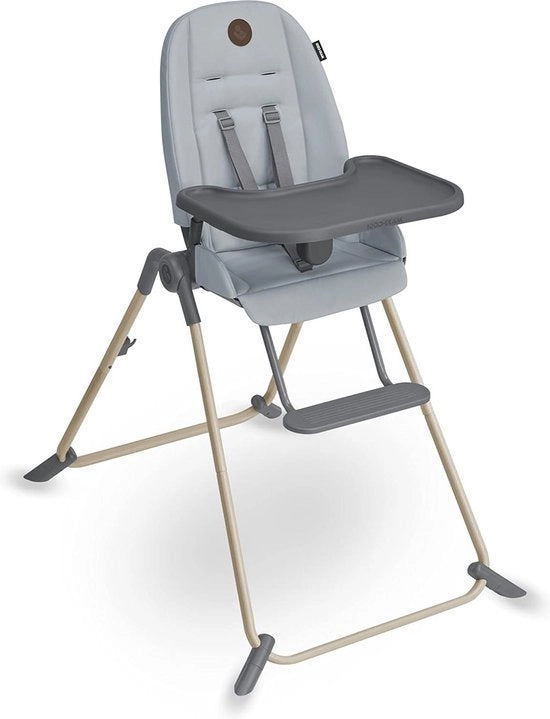 Seduta per Bambini con 3 Posizioni - Seduta Ultracompatta Ripiegabile - Seduta Leggera e Portatile per Bambini - Manico - Materiali 100% Riciclati - 0-3 anni - 0-15 kg - Tavolino per Auto in Colore Beyond Grey