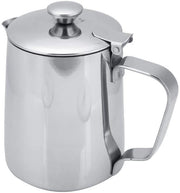 Melkopschuimkan 350 ml - Stagno Inox - Melkkannetje con Coperchio - Fuoriuscita Senza Gocce - Manico Ergonomico - Utilizzo Sostenibile