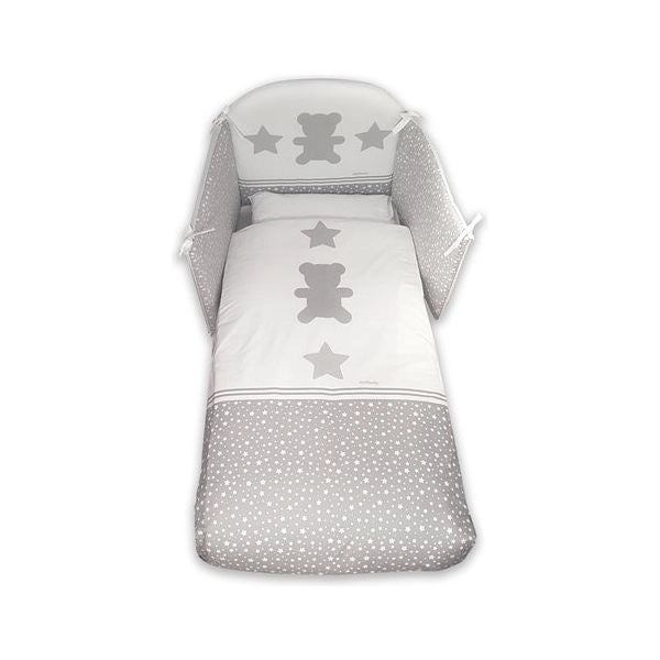 Piumone lettino italbaby 120 95 06 stelline set 4 pz rosa