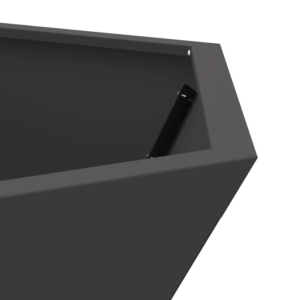 Focolare Nero 75 x 75 x 28 cm Acciaio CFW6833397