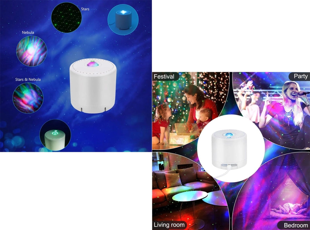Lampada Proiettore Stelle Cielo Stellato Luce Rotante Nebulosa con Timer e Telecomando per Bambini Adulti Regalo Decorazioni