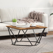 Tavolino da caffÃ¨ in legno antico 80x80x45 cm Legno ingegnerizzato