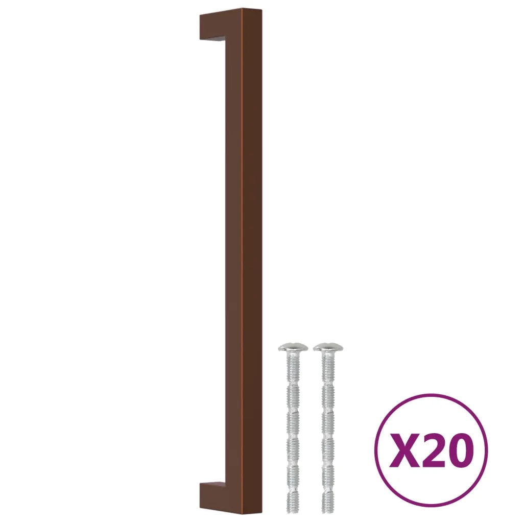 Maniglie per Mobili 20 pz Bronzo 224 mm in Acciaio Inox CFW6273953