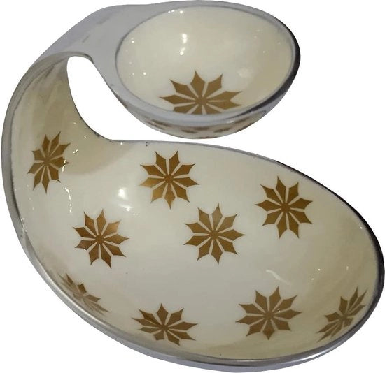 Servizio con stand per chutney - decorazione unica per la tavola - servizio da tavola (10587)