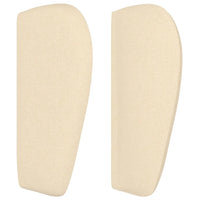 Testiera ad Orecchio Crema 93x23x78/88 cm in Tessuto