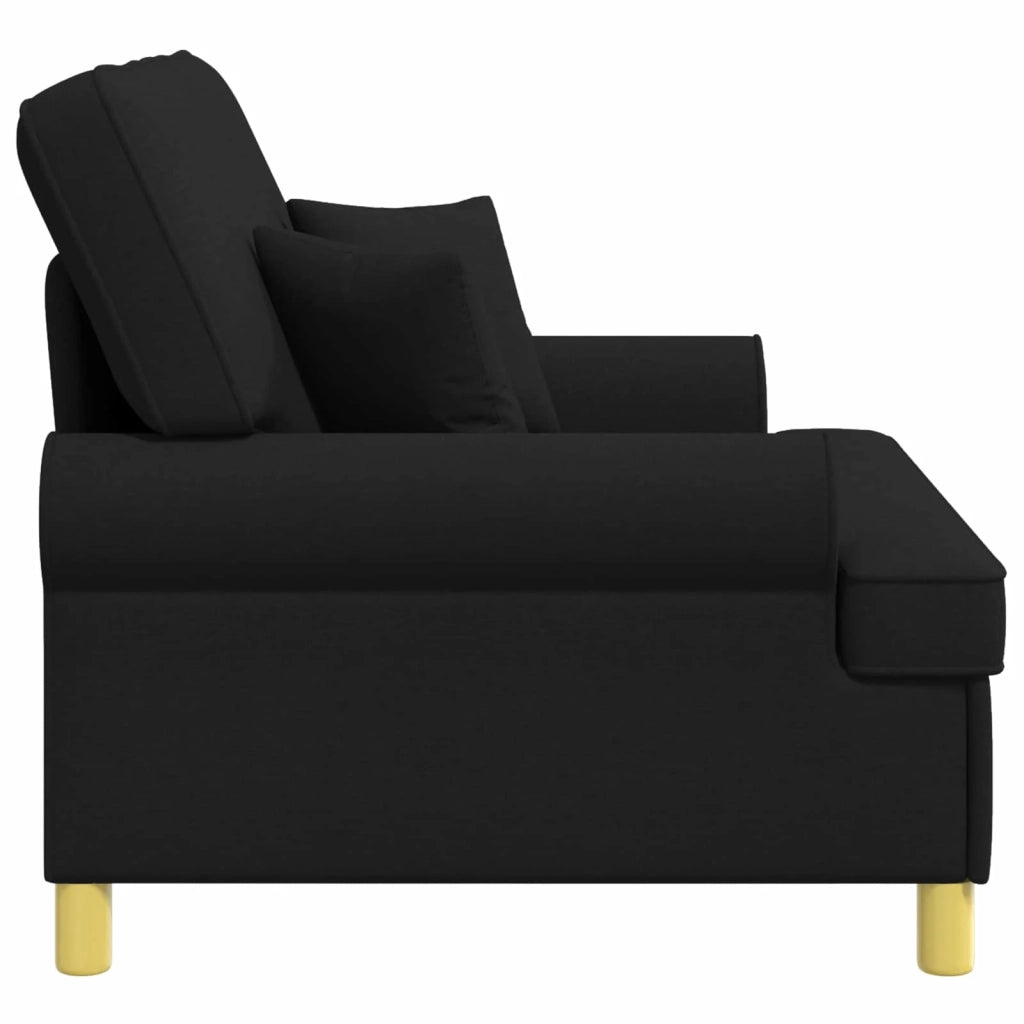 Poltrona con cuscini Nero Tessuto 42043506
