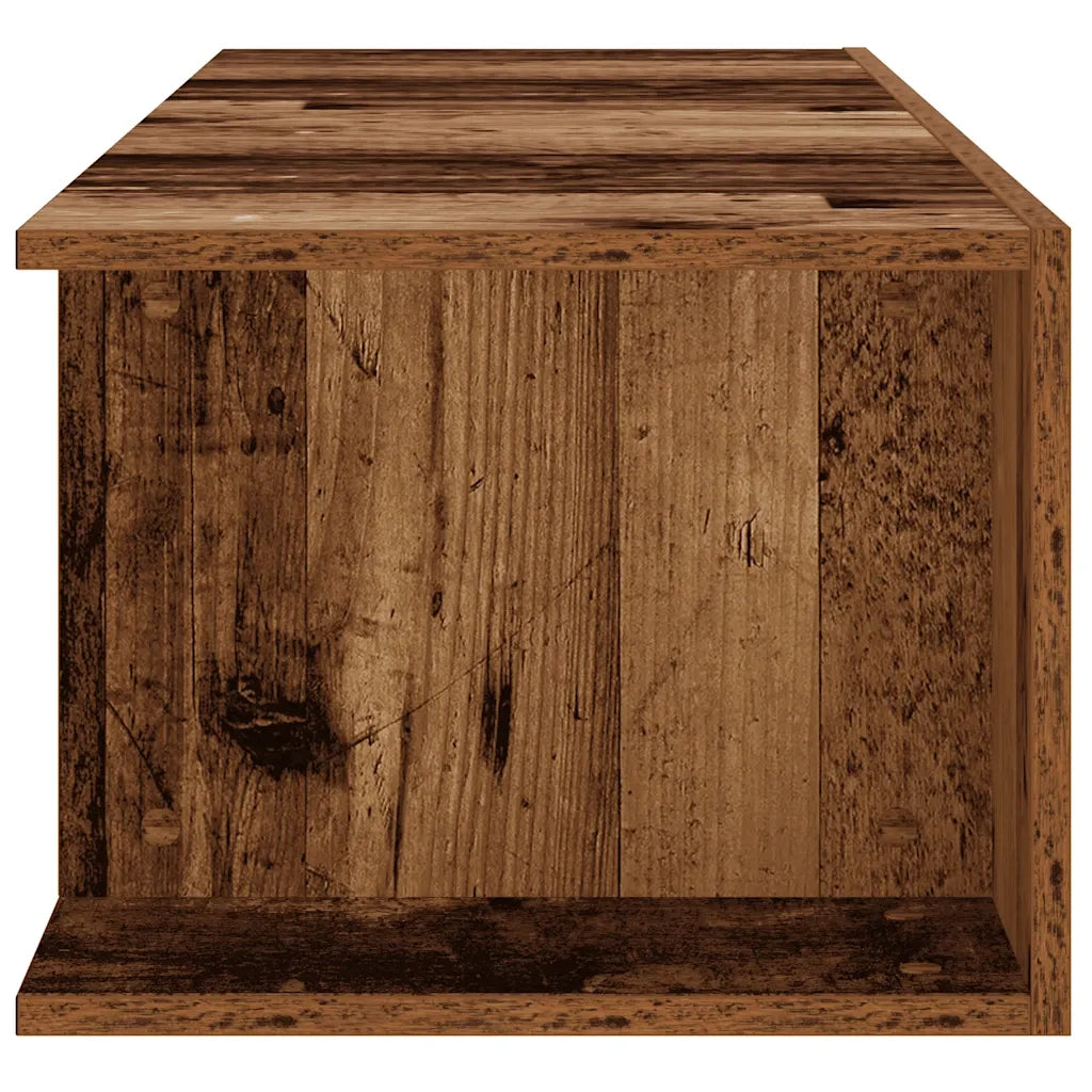 Mobile Porta TV con LED Legno Antico 135x39x30 cm Truciolato