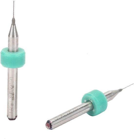 Mini-boor con 10 pezzi - Boretti in acciaio duro - Alta durezza - Rimozione di spaziatura - Incisione CNC - Dimensioni 0,25 mm - Set di fori