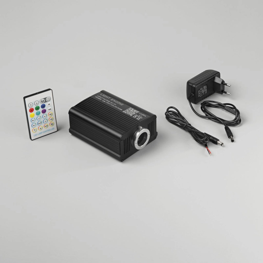 PROIETTORE LED OPTICAL KPA-16W RGBW COLOR CHANGING&TWINKLE EFFECT DC12V + ADAPTOR 220V 55X95X180MM