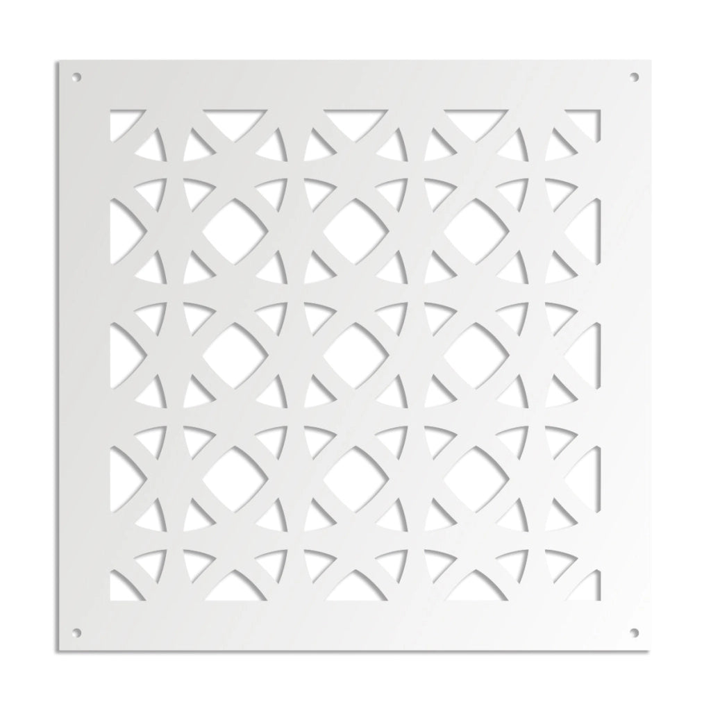 DARKSIDE - Pannello in PVC traforato - Parasole Colore: bianco, Misura: 73x73 cm