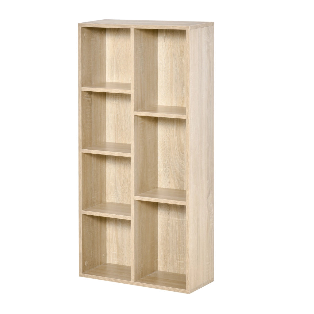 Libreria a 7 cubi ¨C zephmum ¨C legno naturale 50x24x106 cm