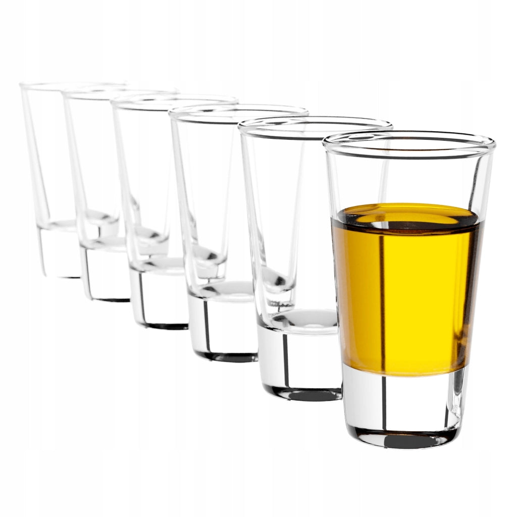 Set di 6 bicchierini da shot per vodka KADAX da 28 ml.
