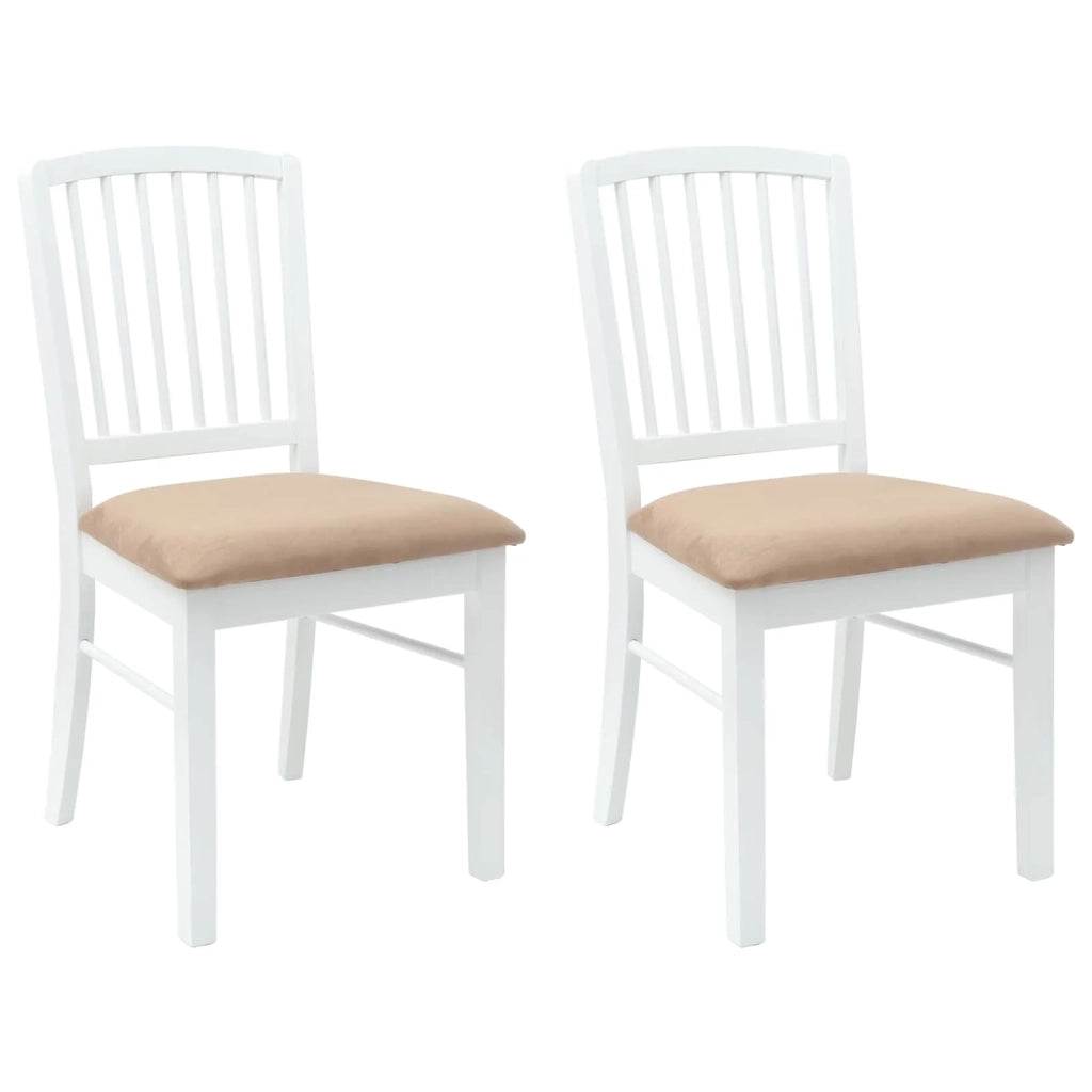 Sedie da pranzo 2 pcs Bianco 50 x 52,5 x 91 cm