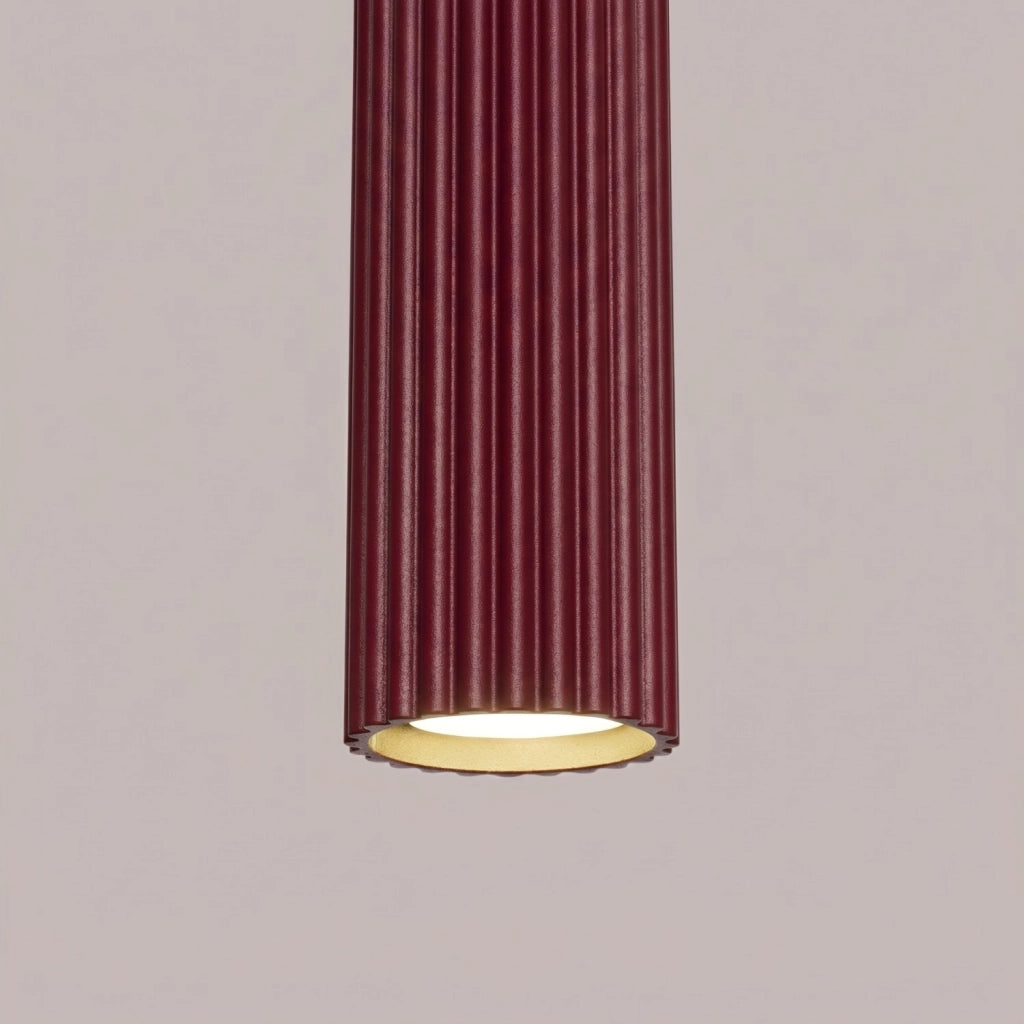 Lampada a sospensione KARBON 3L bordeaux