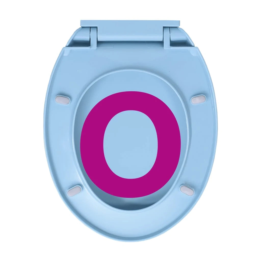 Sedile WC ovale blu con chiusura ammortizzata 02_0002924
